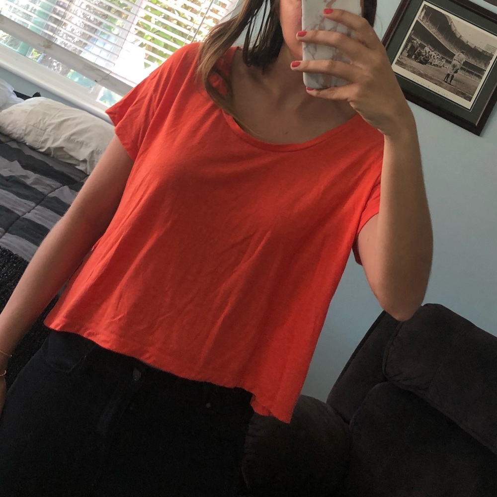 Orange Crop top